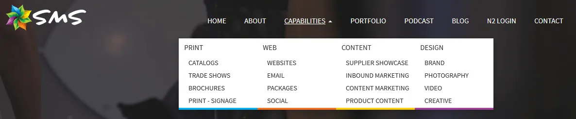 primary navigation